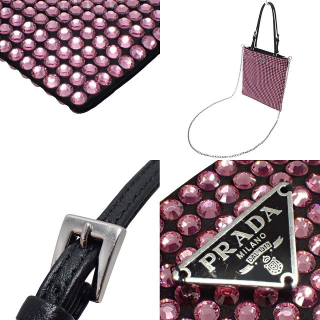 PRADA(プラダ) クリスタル 2WAYバッグ ハンドバッグ ショルダー 肩掛け