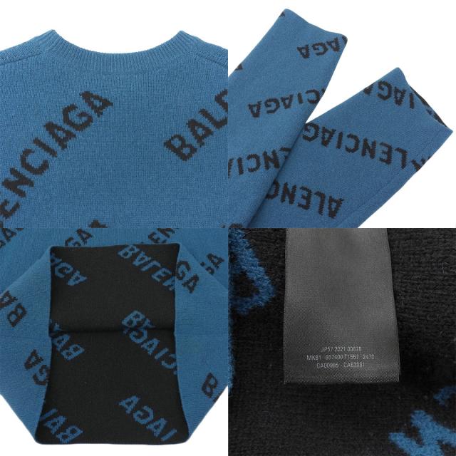 BALENCIAGA(バレンシアガ) ロゴ オーバーサイズ ニット セーター 2021