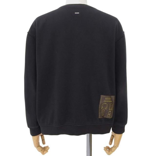 LOUIS VUITTON(ルイ・ヴィトン) トレーナー スウェット/パーカー 2019年 RM192Q トップス 裏起毛 M コットン ブラック黒 メンズ 40802151237【中古】【アラモード】 LOUIS VUITTON(ルイ・ヴィトン) トレーナー スウェット/パーカー 2019