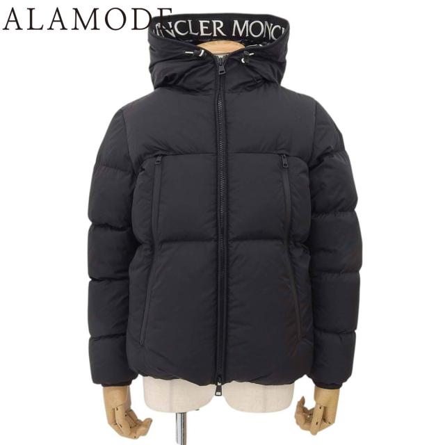 MONCLER(モンクレール) Montcla ショートダウンジャケット ダウン/ファージャケット 2021年 ロゴフード付き アウター 2 ナイロン ブラック黒 ホワイト白 G20911A00144 メンズ 40802151875【中古】【アラモード】
