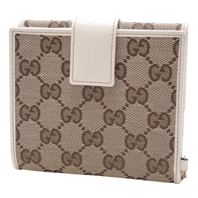 GUCCI(グッチ) GGキャンバス 二つ折り財布 コンパクトウォレット