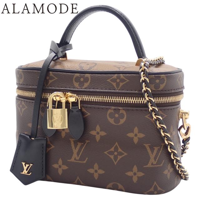 LOUIS VUITTON(ルイ・ヴィトン) モノグラムリバース ヴァニティPM ハンドバッグ 2WAY ショルダー 肩掛け モノグラムキャンバス モノグラム・リバース キャンバス ブラウン茶 キャメル茶  ゴールド金具 M45165 レディース 40802154935【中古】【アラモード】