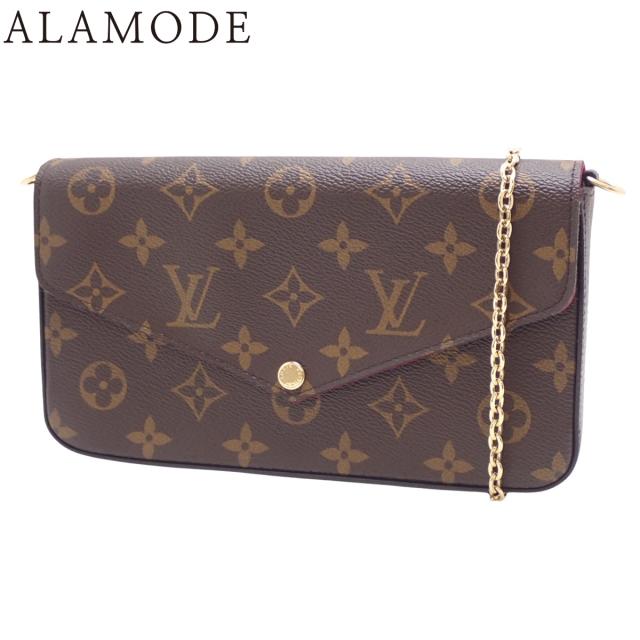 LOUIS VUITTON(ルイ・ヴィトン) モノグラム ポシェット･フェリシー ショルダーバッグ 肩掛け クラッチバッグ モノグラムキャンバス フューシャ ブラウン茶 ゴールド金具 M81896 レディース 40802155962【中古】【アラモード】