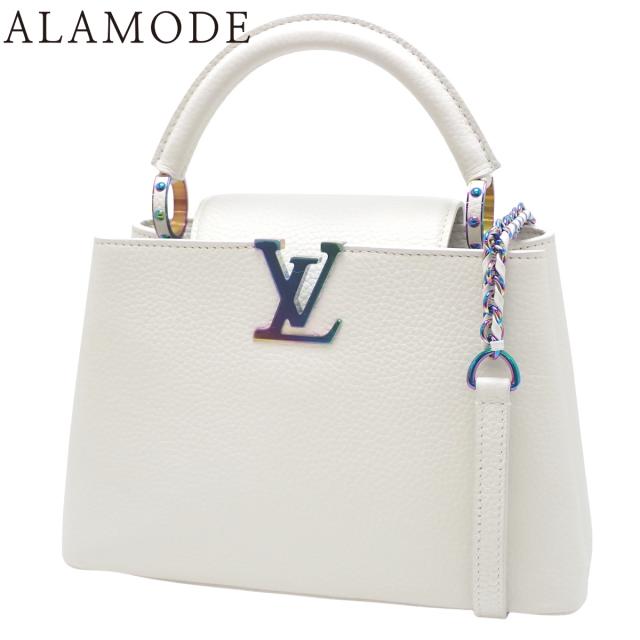 LOUIS VUITTON(ルイ・ヴィトン) カプシーヌBB スノー ハンドバッグ 2WAY ショルダー 肩掛け 斜め掛け トリヨンレザー ホワイト白 シルバー金具 レインボー金具 M22054 レディース 40802156044【中古】【アラモード】