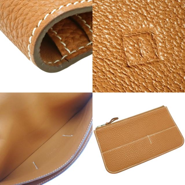 HERMES(エルメス) ドゴン デュオ ゴールド ブラウン茶 トリヨン