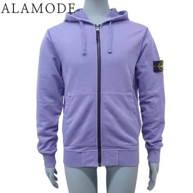 STONE  ストーンアイランド ジップパーカー スウェット/パーカー トップス ジップアップ 長袖 M コットン パープル紫 801564251 メンズ 40802155475【中古】【アラモード】