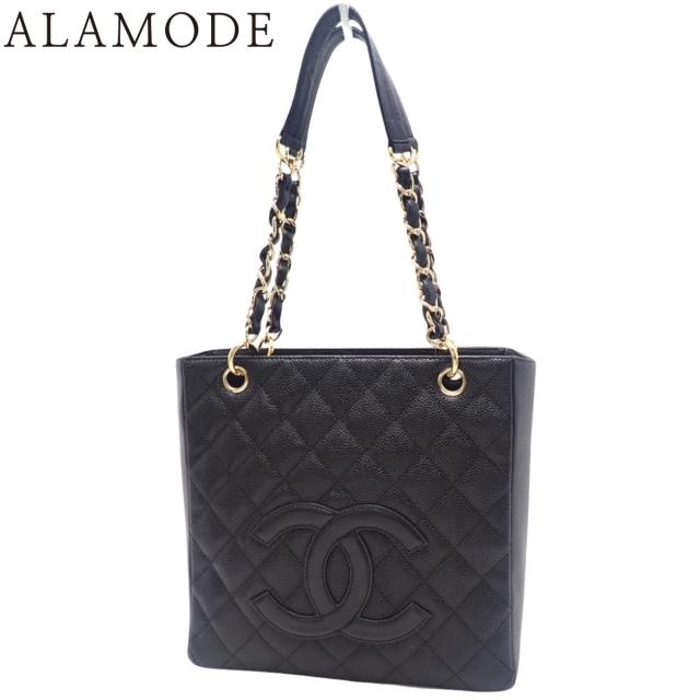 CHANEL(シャネル) マトラッセ PST トートバッグ トートバッグ チェーンショルダー 肩掛け ココマーク キャビアスキン ブラック黒 ゴールド金具 A50994 レディース 40802142415【中古】【アラモード】