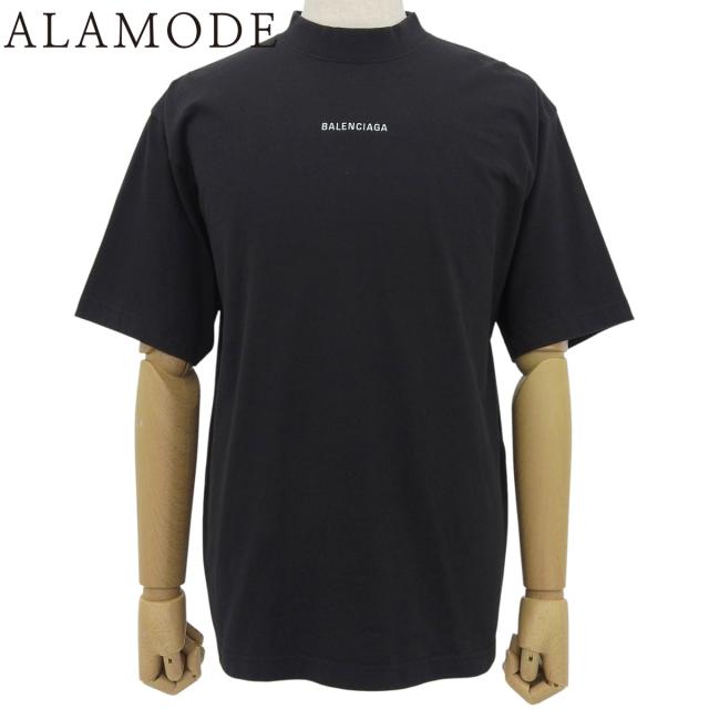 BALENCIAGA(バレンシアガ) ロゴ刺繍 Tシャツ Tシャツ 2023年 半袖 トップス アパレル ファッション S コットン ブラック黒 764235 ユニセックス 40802155513【中古】【アラモード】