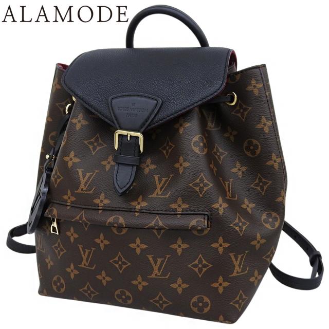 LOUIS VUITTON(ルイ・ヴィトン) モノグラム モンスリNM PM リュックサック/バックパック ショルダー 肩掛け モノグラムキャンバス レザー ブラウン茶 ブラック黒 ゴールド金具 M45515 レディース 40802159206【中古】【アラモード】