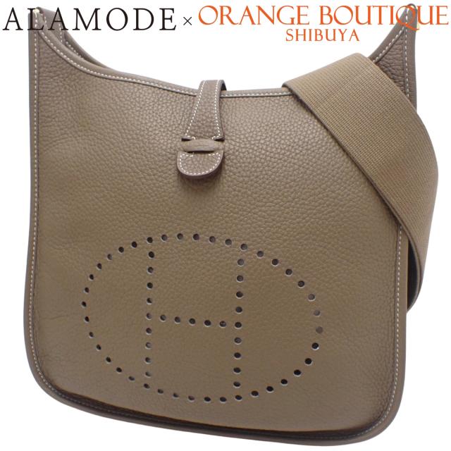 HERMES(エルメス) エブリン3PM エトープ/エトゥープ グレージュ トリヨンクレマンス ゴールド金具 Z刻印 ショルダーバッグ 斜め掛け 肩掛け エヴリン レディース 40802161386【中古】【アラモード】