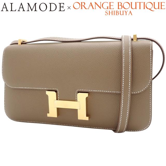 【未使用】HERMES(エルメス) コンスタンス エラン ミロワール エトープ/エトゥープ グレージュ ヴォーエプソン ゴールド金具 W刻印 ショルダーバッグ 2WAY 斜め掛け 肩掛け レディース 40802162836【アラモード】