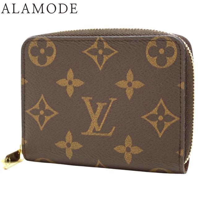 LOUIS VUITTON(ルイ・ヴィトン) モノグラム ジッピー・パース ケース ミニウォレット カードケース ラウンドファスナー ジップアラウンド モノグラムキャンバス ブラウン茶 ゴールド金具 M60067 レディース 40802161858【中古】【アラモード】