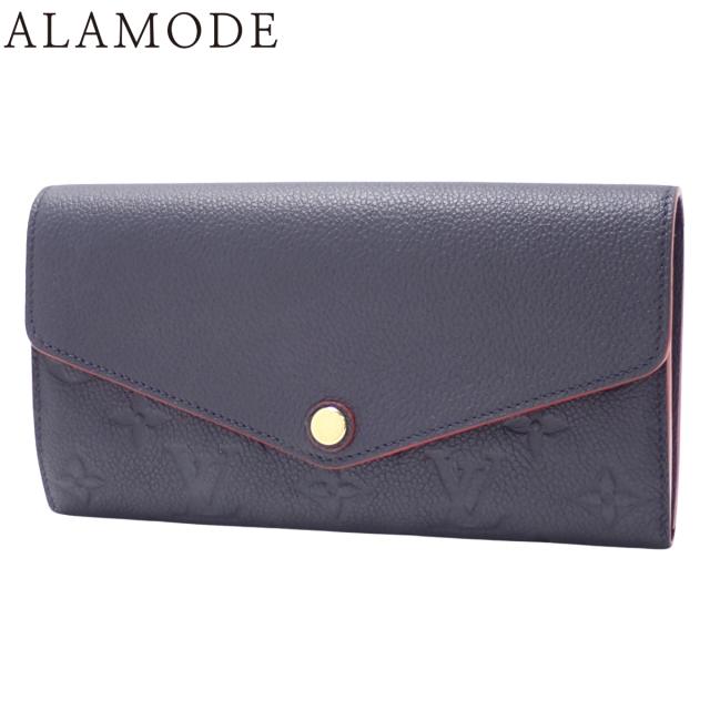 LOUIS VUITTON(ルイ・ヴィトン) モノグラム・アンプラント ポルトフォイユ・サラ ロングウォレット 2つ折り 二つ折り 長財布 モノグラムアンプラント マリーヌルージュ ネイビー紺 ゴールド金具 M62125 レディース 40802163079【中古】【アラモード】