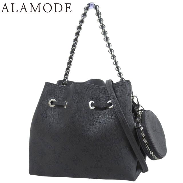 LOUIS VUITTON(ルイ・ヴィトン) モノグラム・マヒナ ベラ ショルダーバッグ 肩掛け 斜め掛け 2WAY チェーンショルダー マヒナ・レザー ノワール ブラック黒 シルバー金具 M57070 レディース 40802164275【中古】【アラモード】