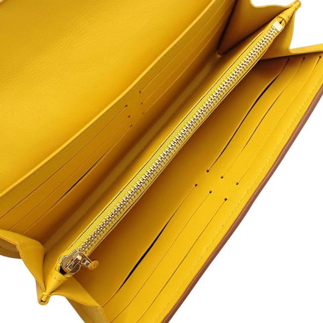 LOUIS VUITTON(ルイ・ヴィトン) モノグラム ポルトフォイユ・カプシーヌ ロングウォレット 二つ折り 2つ折り 長財布 キャンバス レザー ジョーヌ イエロー黄 ベージュ ゴールド金具 M80416 レディース 40802165038【中古】【アラモード】 LOUIS VUITTON(ルイ・ヴィトン) モノグラム ポルトフォイユ