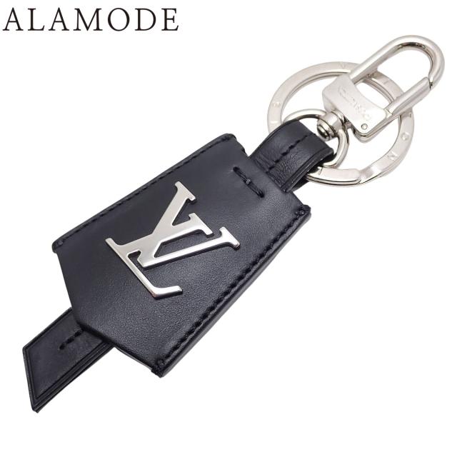 LOUIS VUITTON(ルイ・ヴィトン) キーホルダー・クロッシュ クレ 小物 キーリング バッグチャーム キーホルダー レザー メタル ノワール ブラック黒 シルバー金具 M68020 メンズ 40802165206【中古】【アラモード】