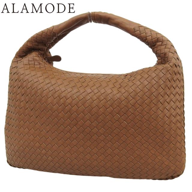 BOTTEGA VENETA(ボッテガ・ヴェネタ) イントレチャート ホーボーバッグ ショルダーバッグ ワンショルダー 肩掛け ハンド レザー ブラウン茶 ガンメタル金具 レディース 40802163931【中古】【アラモード】