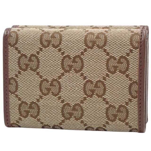 GUCCI(グッチ) GGキャンバス ザ ハッカー プロジェクト ネオ クラシック ウォレット コンパクトウォレット BALENCIAGA バレンシアガコラボ 三つ折り GGキャンバス レザー ベージュ ブラウン茶 シルバー金具 681708 レディース 40802165030【中古】【アラモード】 GUCCI(グッチ) GGキャンバス ザ ハッカー プロジェクト ネオ