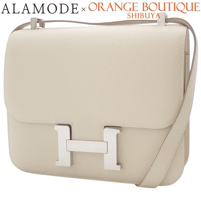 HERMES(エルメス) コンスタンス3 24 クレ オフホワイトアイボリー ヴォーエプソン パラジウム金具 シルバー金具 X刻印 ショルダーバッグ 肩掛け レディース 40802168848【中古】【アラモード】