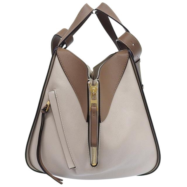 LOEWE(ロエベ) Hammock ハンモック スモールバッグ ハンドバッグ 2WAY ショルダー 肩掛け カーフ DUNE デューン WARM DESERT ウォームデザート キャメル茶  グレージュ ベージュ 326.30KS35 レディース 40802164970【中古】【アラモード】