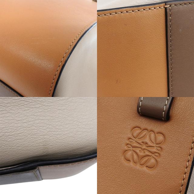 LOEWE(ロエベ) Hammock ハンモック スモールバッグ ハンドバッグ 2WAY ショルダー 肩掛け カーフ DUNE デューン WARM DESERT ウォームデザート キャメル茶  グレージュ ベージュ 326.30KS35 レディース 40802164970【中古】【アラモード】