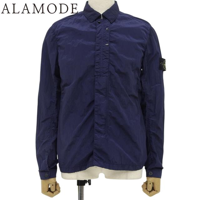 ナイロン ジャケット ジャケット STONE  ストーンアイランド シャツ アパレル ファッション M ナイロン ネイビー紺 641510544 メンズ 40802158542【中古】【アラモード】