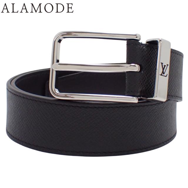 LOUIS VUITTON(ルイ・ヴィトン) タイガ サンチュール・ポンヌフ 35MM ベルト ファッション小物 服飾小物 アパレル 85/34 タイガレザー ブラック黒 シルバー金具 M0000 メンズ 40802165025【中古】【アラモード】