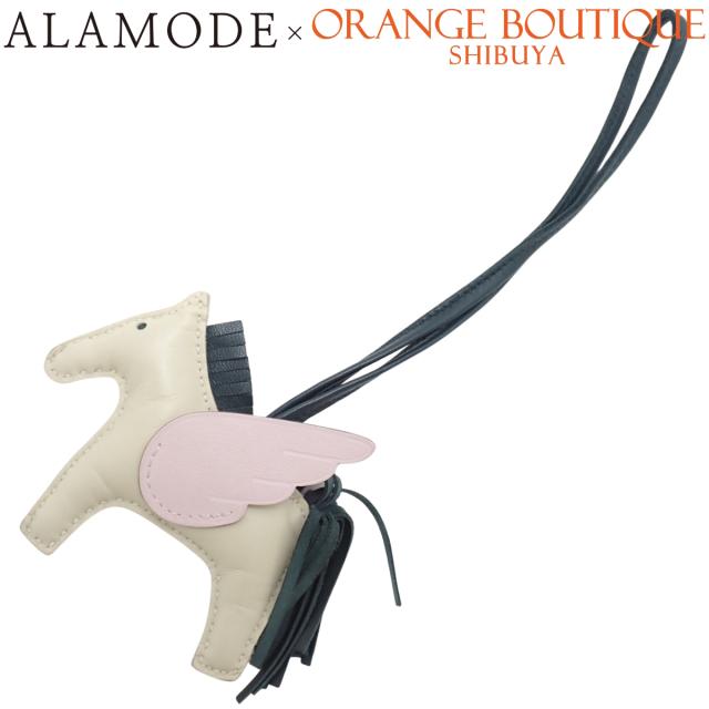 HERMES(エルメス) ロデオチャーム ペガサスPM クレ モーヴペール ヴェールシプレ オフホワイトアイボリー ダークグリーン 薄ピンク アニョーミロ スイフト U刻印 バッグチャーム ホース 馬モチーフ 小物 レディース 40802170821【アラモード】