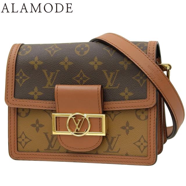 LOUIS VUITTON(ルイ・ヴィトン) モノグラム モノグラム・リバース ドーフィーヌ MINI ショルダーバッグ 肩掛け 斜め掛け クラッチバッグ モノグラムキャンバス モノグラム・リバースキャンバス ブラウン茶 ゴールド金具 M45959 レディース 40802165613【中古】【アラモード】