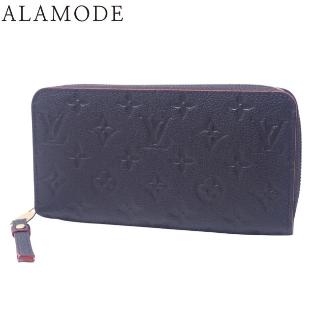 LOUIS VUITTON(ルイ・ヴィトン) モノグラム・アンプラント ジッピー・ウォレット ロングウォレット ラウンドファスナー アラウンドジップ 長財布 モノグラムアンプラント マリーヌルージュ ネイビー紺 ゴールド金具 M62121 レディース 40802165753【中古】【アラモード】