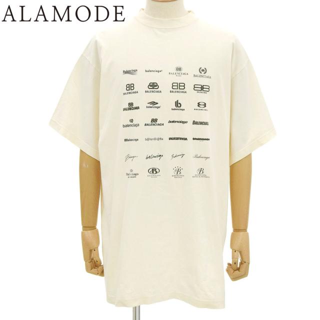 BALENCIAGA(バレンシアガ) アーカイブ ロゴTシャツ Tシャツ 2022年 アパレル ファッション 半袖 トップス 2 アイボリー メンズ 40802166222【中古】【アラモード】