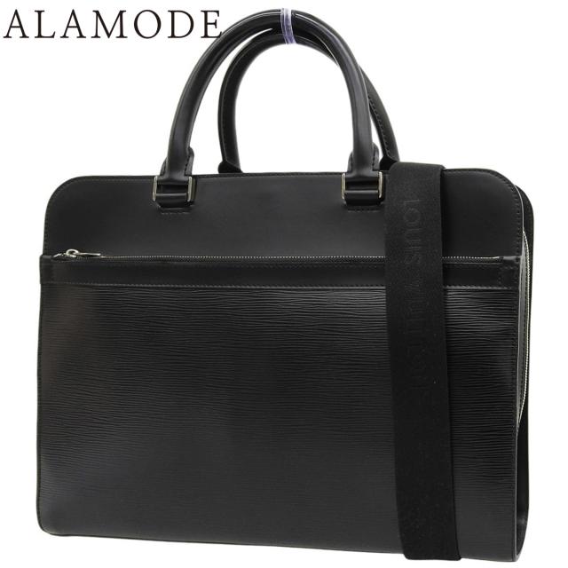 LOUIS VUITTON(ルイ・ヴィトン) エピ バサーノGM ビジネスバッグ/ブリーフケース ハンド 通勤カバン 書類かばん エピレザー ノワール ブラック黒 シルバー金具 M54022 メンズ 40802168099【中古】【アラモード】