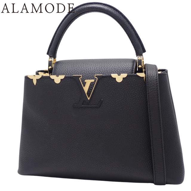 LOUIS VUITTON(ルイ・ヴィトン) カプシーヌ MM ハンドバッグ 2way ショルダー トリヨンレザー ブラック黒 ゴールド金具 M54663 レディース 40802170109【中古】【アラモード】