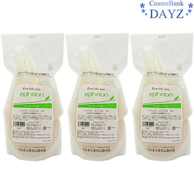 イフェオン エンリッチゲル 500g 3点セット 詰め替え用｜自然派化粧品｜低刺激タイプ｜ピーエッチ｜