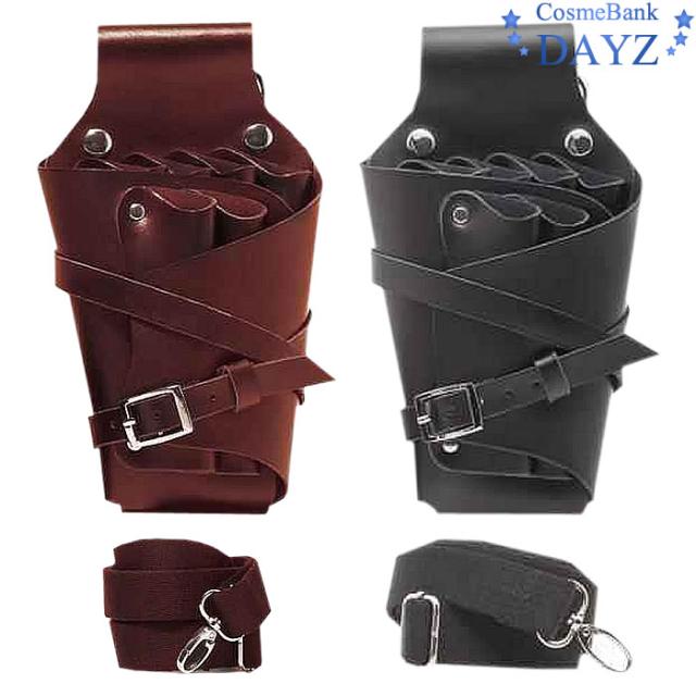 シザーケース ヴィエンナ 6丁入り＋ポケット ベルト付き｜ブラック・ブラウン ２色からご選択｜