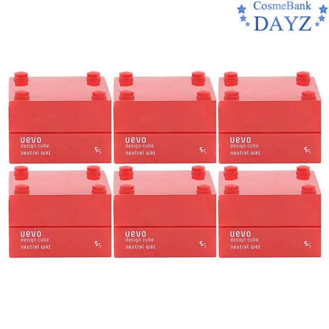 デミ ウェーボ デザインキューブ ニュートラルワックス 30g 6点セット｜ケース：レッド｜ヘアスタイリング剤｜の通販は 5,035円