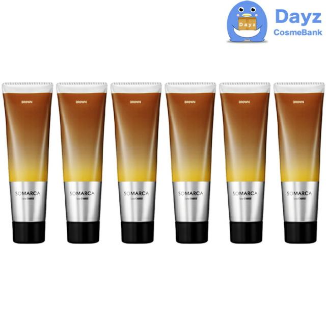 ホーユー ソマルカ カラーチャージ　ブラウン　130g　6点セット　｜　ヘアトリートメント カラートリートメント hoyu ホーユー カラーリングトリートメント 【HMN】