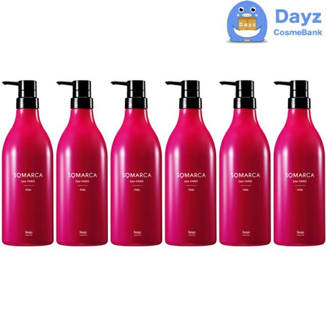 ホーユー ソマルカ カラーチャージ　ピンク　750g　6点セット　｜　ヘアトリートメント カラートリートメント hoyu ホーユー カラーリングトリートメント 【HMN】