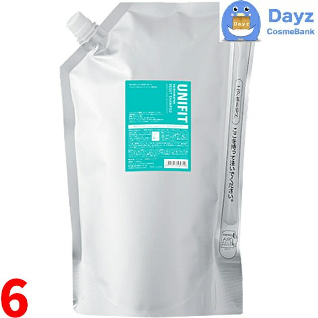 クラシエ ユニフィット リセットシャンプー 2300mL 詰め替え用　6点セット　｜　ヘアシャンプー スカルプ スキャルプ クリアシャンプー