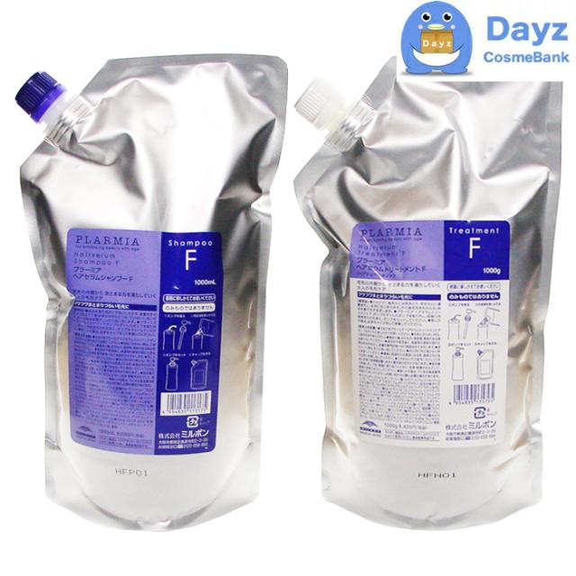 ミルボン プラーミア ヘアセラムシャンプー F 1000ml ＆ トリートメント F 1000ml 詰め替え用 セット | ミルボン プラーミア ヘアセラムシャンプーF 1000ml(レフィル) | ミルボン(MILBON) | シャンプー 通販