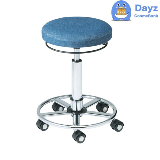 スターカッティングチェア ブラックキャスター　デニム　｜　カットチェアー 椅子 定番品　｜　キャンセル・返品不可商品