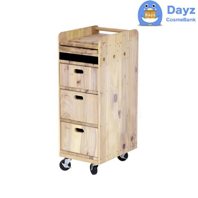 ワイエスパーク F-10 ホワイト　｜　YSパーク ナチュラルウッドワゴン　YS PARK サロン ワゴン　｜　キャンセル・返品不可商品