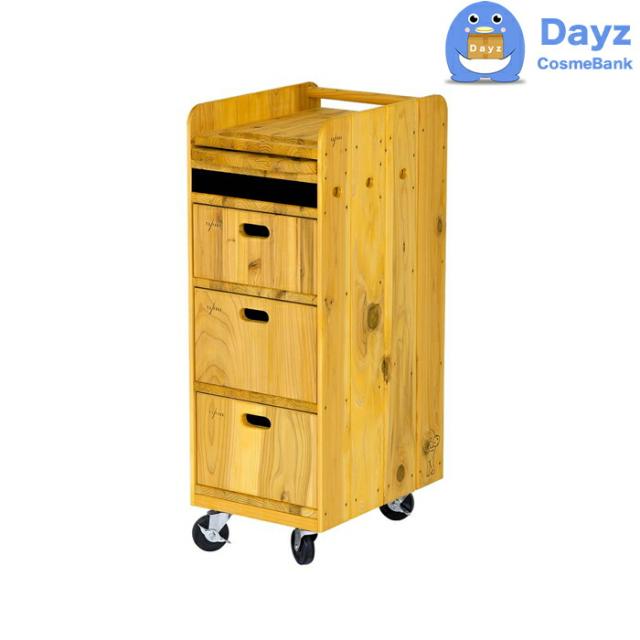 ワイエスパーク F-10 イエロー　｜　YSパーク ナチュラルウッドワゴン　YS PARK サロン ワゴン　｜　キャンセル・返品不可商品の通販は 31,460円