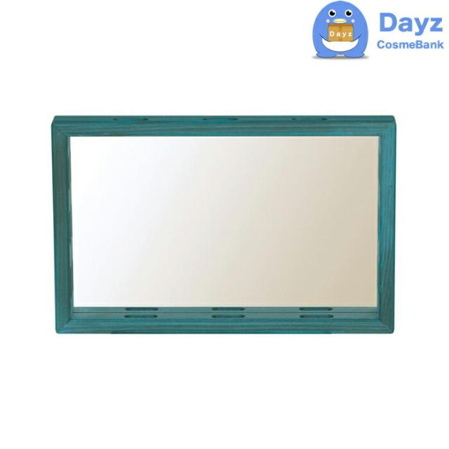 ワイエスパーク F10 10.5 専用 収納ミラー　ブルー　｜　YSパーク ナチュラルウッドワゴン　YS PARK サロン ワゴン　｜　キャンセル・返品不可商品