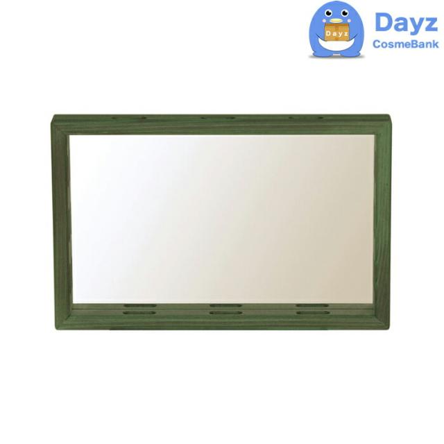 ワイエスパーク F10 10.5 専用 収納ミラー　グリーン　｜　YSパーク ナチュラルウッドワゴン　YS PARK サロン ワゴン　｜　キャンセル・返品不可商品