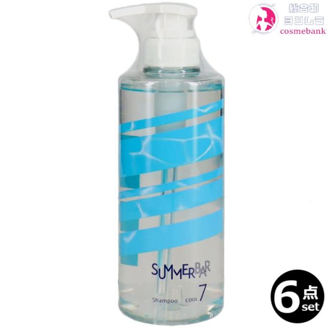 ６本セット・送料無料！デミ サマーバー シャンプー 7｜500mL  ボトルポンプタイプ すっきり クールとケアどちらも大切に 老若男女兼用