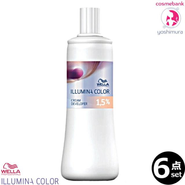 【ｘ６点セット】ウエラ イルミナカラー クリーム ディベロッパー 1.5%  1000mL｜第２剤・WELLA PROFESSIONALS・医薬部外品・オキシ・デベロッパー