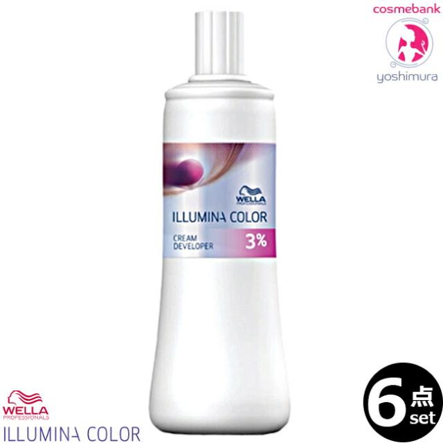 【ｘ６点セット】ウエラ イルミナカラー クリーム ディベロッパー 3%  1000mL｜第２剤・WELLA PROFESSIONALS・医薬部外品・オキシ・デベロッパー