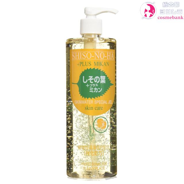 【12本セット】サニープレイス しその葉＋みかん 全身用スキンケアジェル 500mL  スキンウォータースペシャルジェル