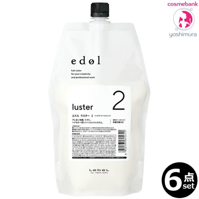 【６点セット・送料無料！一部地域対象外】ルベル エドル ラスター 2 800mL｜リフィル・つめかえ用・カラーヘア専用トリートメントシステム・ヘアサロン技術者専用